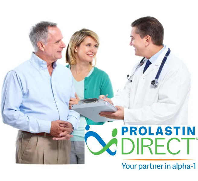 Doctor speaking to patients.